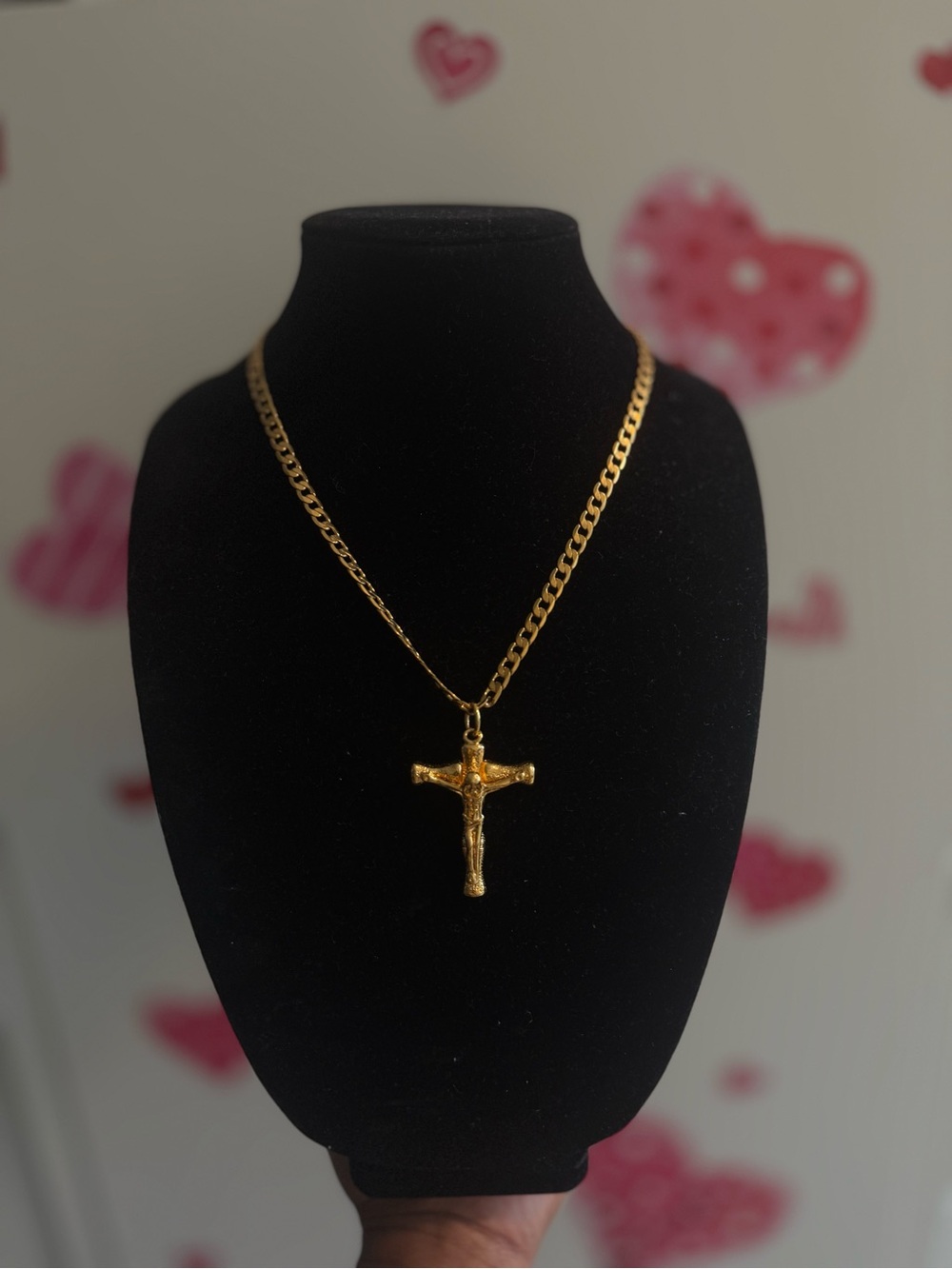 Gold Cross Pendant Necklace - Women Jewelry